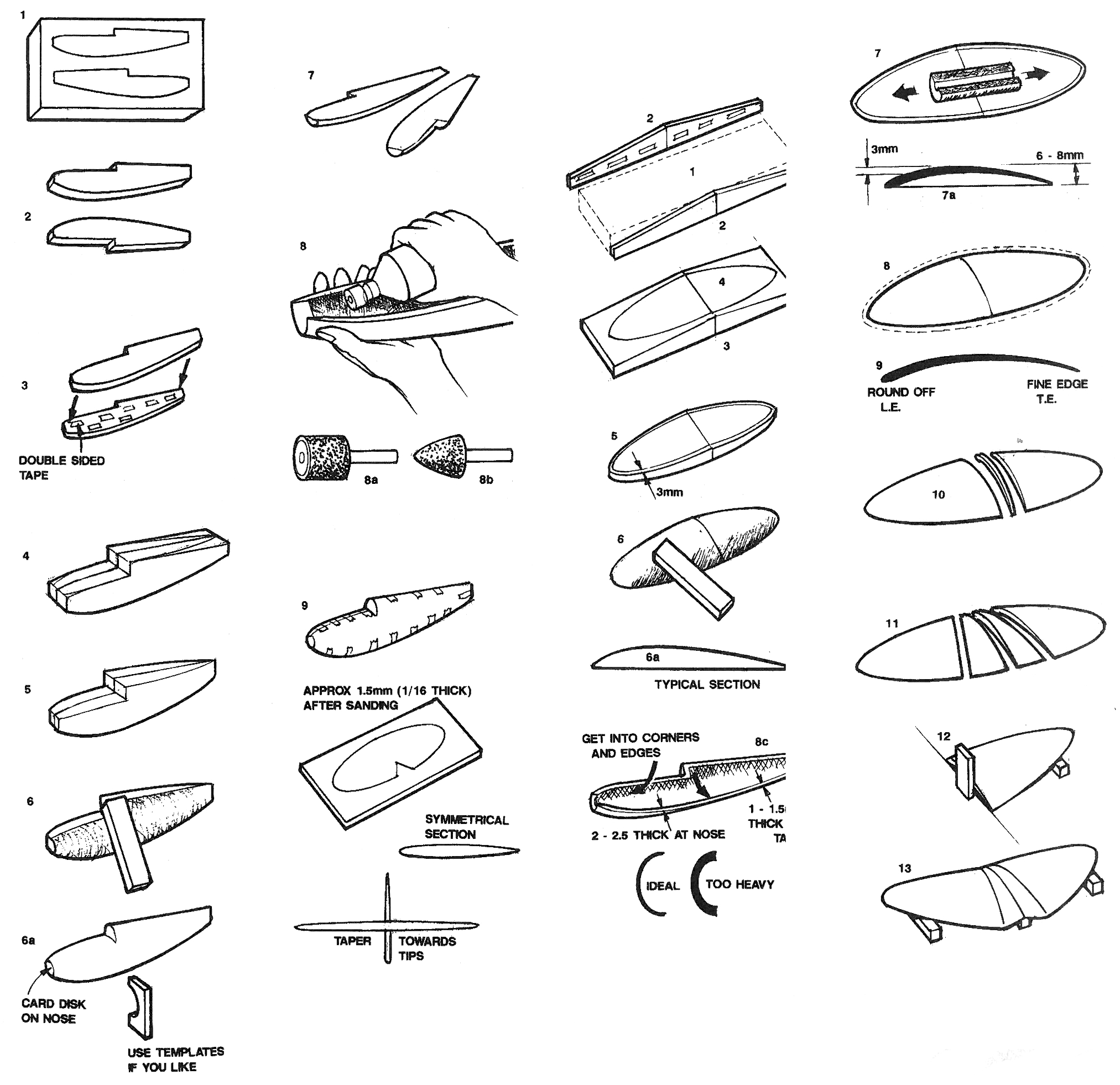 Construire des maquettes d'avion en mousse