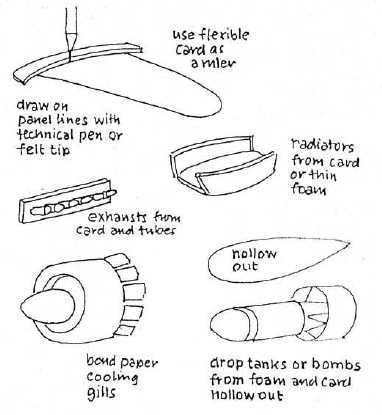 Construire des maquettes d'avion en mousse